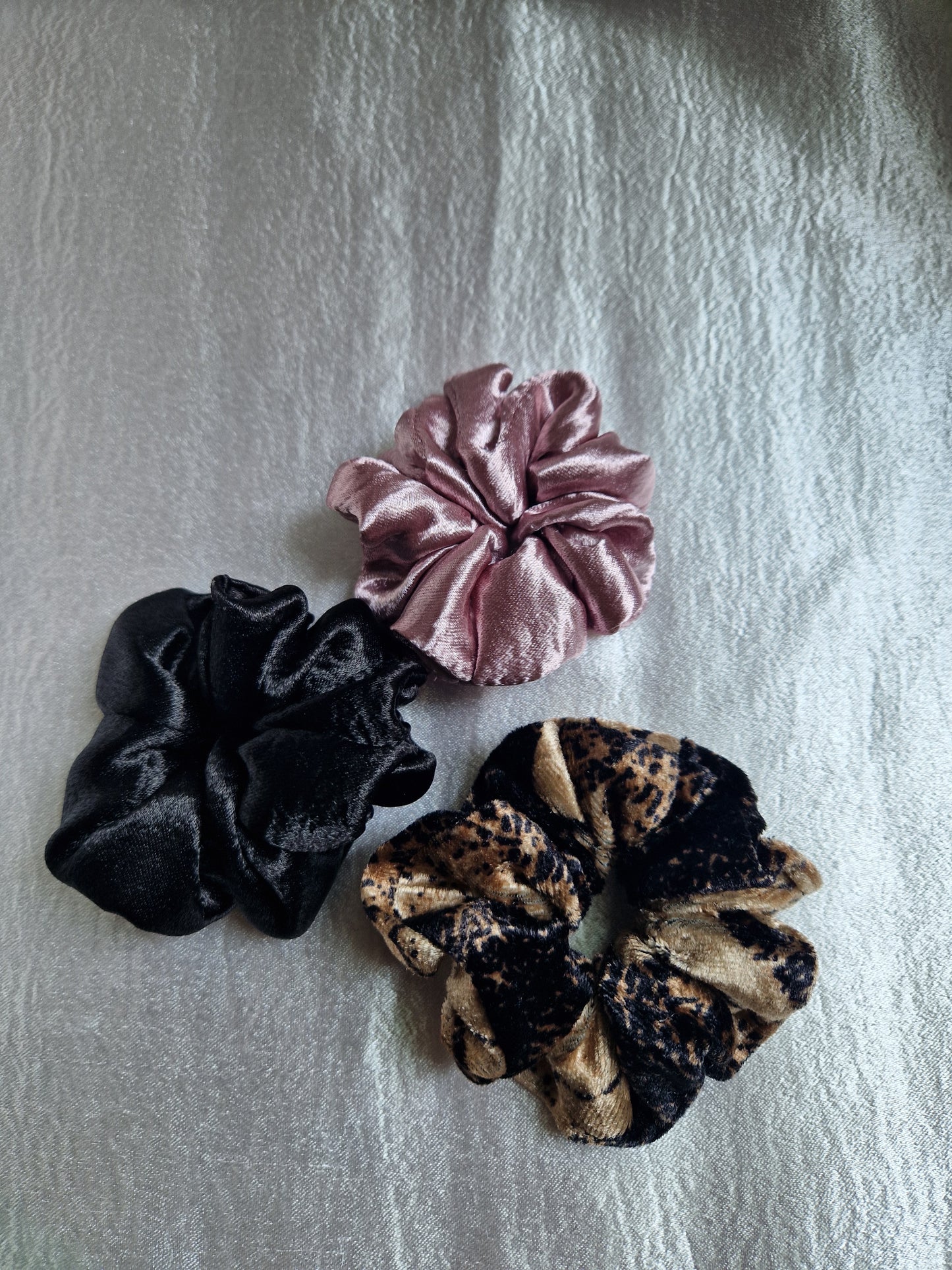 Chouchou en satin set de 3