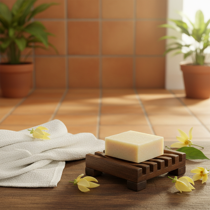 Lifestyle salle de bain — Shampoing solide ylang BouclesD'Afrik