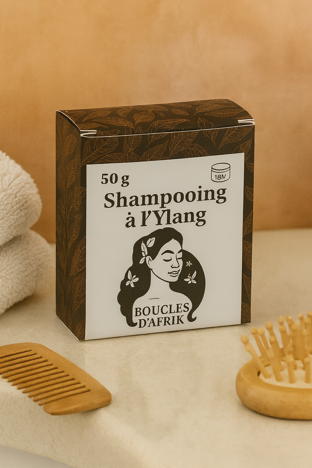 Shampoing à l'ylang | Solide Naturel Sans Sulfates Cheveux Afro | BouclesD'Afrik