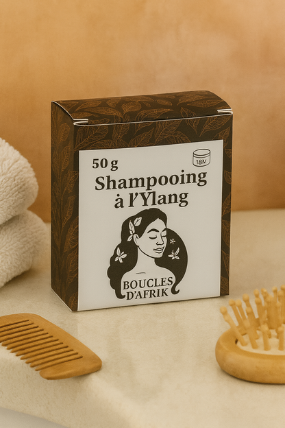 Shampoing à l'ylang | Solide Naturel Sans Sulfates Cheveux Afro | BouclesD'Afrik